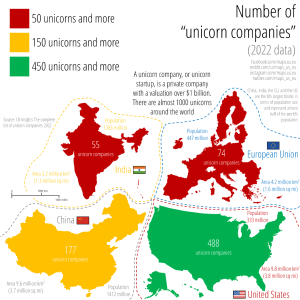Map of Unicorns